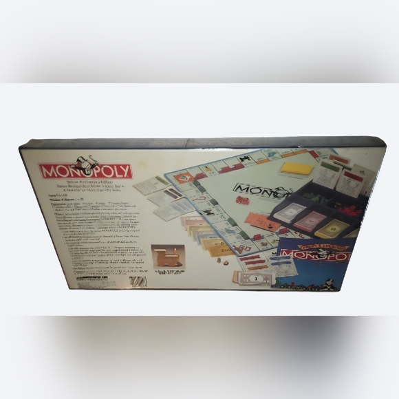 Vintage Sealed Monopoly Deluxe Anniversary Edition. W/ anniversary gold train. - Picture 2 of 12